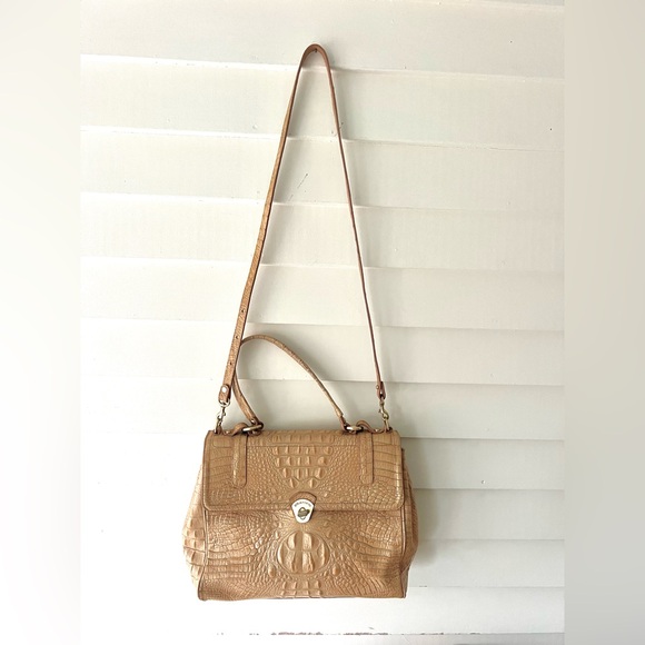 Brahmin Satchel Designer Handbag with Shoulder Strap EUC - Picture 4 of 13